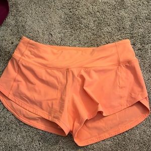 Lululemon speed-up low rise shorts